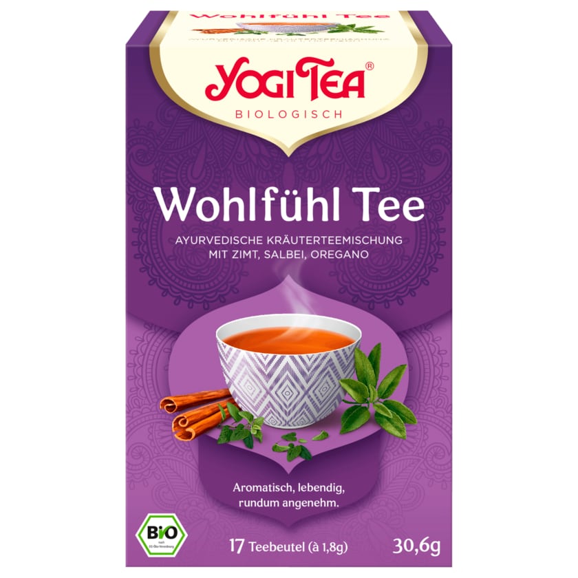 Yogi Tea Wohlfühl-Tee Bio 30,6g, 17 Beutel